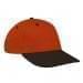 Orange Lowstyle Structured-Black Visor, Eyelets