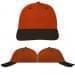 USA Made Orange-Black Lowstyle Structured Cap