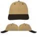 USA Made Khaki-Black Lowstyle Structured Cap