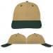 USA Made Khaki-Hunter Green Lowstyle Structured Cap