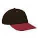 Black Lowstyle Structured-Red Visor, Eyelets