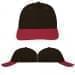 USA Made Black-Red Lowstyle Structured Cap