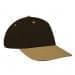 Black Lowstyle Structured-Khaki Visor, Eyelets