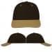 USA Made Black-Khaki Lowstyle Structured Cap