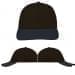 USA Made Black-Dark Gray Lowstyle Structured Cap