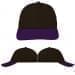 USA Made Black-Purple Lowstyle Structured Cap