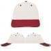USA Made White-Red Lowstyle Structured Cap