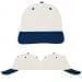 USA Made White-Navy Lowstyle Structured Cap