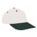 White Lowstyle Structured-Hunter Green Visor, Eyelets