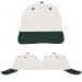 USA Made White-Hunter Green Lowstyle Structured Cap