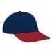 Navy Lowstyle Structured-Red Visor, Eyelets