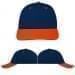 USA Made Navy-Orange Lowstyle Structured Cap