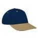 Navy Lowstyle Structured-Khaki Visor, Eyelets