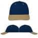 USA Made Navy-Khaki Lowstyle Structured Cap