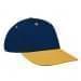 Navy Lowstyle Structured-Athletic Gold Visor, Eyelets