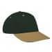 Hunter Green Lowstyle Structured-Khaki Visor, Eyelets