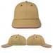 USA Made Khaki-Burgundy Lowstyle Structured Cap