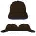 USA Made Black-Royal Blue Lowstyle Structured Cap