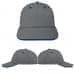 USA Made Light Gray-Navy Lowstyle Structured Cap