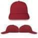 Red-White Canvas Snapback Lowstyle, Virtual Image