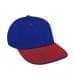 Royal Blue Lowstyle Structured-Red Visor, Eyelets