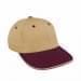 Khaki Lowstyle Structured-Burgundy Visor, Eyelets