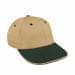 Khaki Lowstyle Structured-Hunter Green Visor, Eyelets