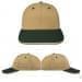 USA Made Khaki-Hunter Green Lowstyle Structured Cap