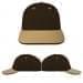 USA Made Black-Khaki Lowstyle Structured Cap