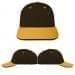 USA Made Black-Athletic Gold Lowstyle Structured Cap