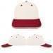 USA Made White-Red Lowstyle Structured Cap