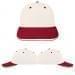 USA Made White-Red Lowstyle Structured Cap
