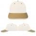USA Made White-Khaki Lowstyle Structured Cap
