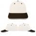 USA Made White-Black Lowstyle Structured Cap