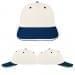 USA Made White-Navy Lowstyle Structured Cap