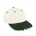 White Lowstyle Structured-Hunter Green Visor, Eyelets