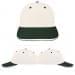USA Made White-Hunter Green Lowstyle Structured Cap