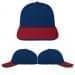 USA Made Navy-Red Lowstyle Structured Cap