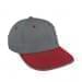 Light Gray Lowstyle Structured-Red Visor, Eyelets