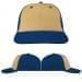 USA Made Khaki-Navy Lowstyle Structured Cap