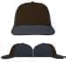 USA Made Black-Dark Gray Lowstyle Structured Cap