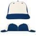 USA Made White-Navy Lowstyle Structured Cap
