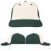 USA Made White-Hunter Green Lowstyle Structured Cap