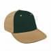 Hunter Green Lowstyle Structured-Khaki Back Half, Visor