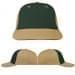 USA Made Hunter Green-Khaki Lowstyle Structured Cap