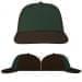 USA Made Hunter Green-Black Lowstyle Structured Cap