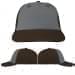 USA Made Light Gray-Black Lowstyle Structured Cap