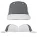 USA Made Light Gray-White Lowstyle Structured Cap