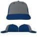 USA Made Light Gray-Navy Lowstyle Structured Cap