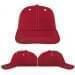 USA Made Red-White Lowstyle Structured Cap